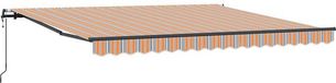 vidaXL Auvent solaire électrique Orange Polyester 400 x 350 cm