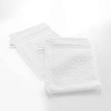 Douceur d'Intérieur 2 washandjes (15 x 21 cm) tederheid wit, effen spons