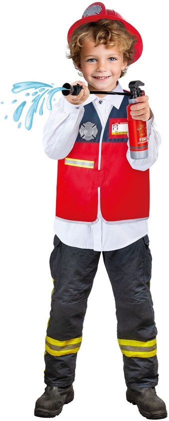 KiddyGo Brandweer verkleedset speelgoed met accessoires voor kinderen