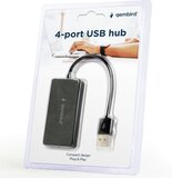 Gembird USB hub met 4 poorten - USB 2.0 - Zwart