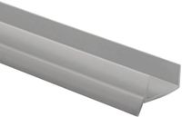 DQ-PP Abdichtingsprofiel - Keukenplint afdichtstrip - 16mm x 1,5m - Asgrijs - Vocht- en stofbescherming - Plintprofiel PVC