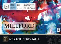 ST CUTHBERTS MILL - Millford - blok met 20 vellen, 41 x 31 cm, 4-zijdig gelijmd, 300 g/m², fijne korrel