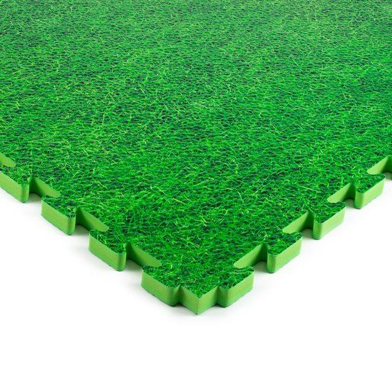 Eva foam speelmat - 100x100cm - Puzzelmat - 2cm dik - Groen
