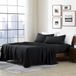 Cathay Home Essentials Ultrazachte, Hypoallergene, Kreukvrije, Dubbel Geborstelde Microvezel Beddengoedset, Zwart, Kingsize