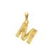 Lucardi Dames 14 karaat geelgouden letterhanger M