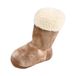 Pluche speelgoed laarzen polyester geluid 22 cm bruin