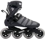 Roces R-Evo 90 Skeelers – 90mm – Softboot – Snelheid & Extra Comfort – Heel Lock & Easy Entry – ABEC-7 – Fitness Inline Skates – Heren / Dames – Zwart/Grijs – Maat 43