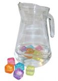 Merkloos / Sans marque Luminarc Glazen schenkkan/sapkan - 2x - 1,3 liter - met handvat - water - limonade