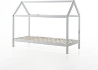 Vipack Dallas Kinderbed 90x200cm - Wit - Met Dak