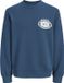 JACK & JONES JCOFADE PRINT SWEAT CREW NECK STYD AW25 Jongens Sweater S Katoen Blauw