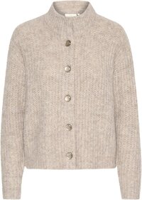 KAFFE KAane Knit Cardigan Dames Vest - Maat L - Major Brown Melange