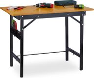 Relaxdays Werkbank inklapbaar - MDF en Staal - Tot 100 kg