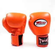 Twins Special Bokshandschoenen BGVL 3 – Echt Leer – Oranje – 16 oz