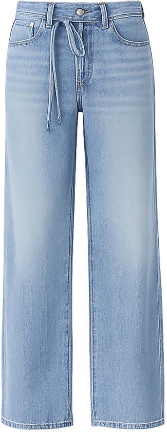 Levis Jeans W27L31 Straight Fit Vrouwen Blauw Katoen/Lyocell