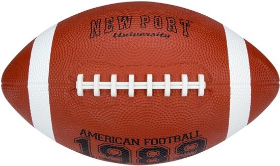 New Port American Football Large 28 Cm Bruin/wit
