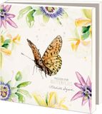 Bekking & Blitz Kaartenmapje met env, vierkant: Passion for Butterflies, Michelle Dujardin