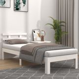 Prolenta Maison Exclusive - Massief houten bed, wit, 100x200 cm
