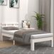 Prolenta Maison Exclusive - Massief houten bed, wit, 100x200 cm