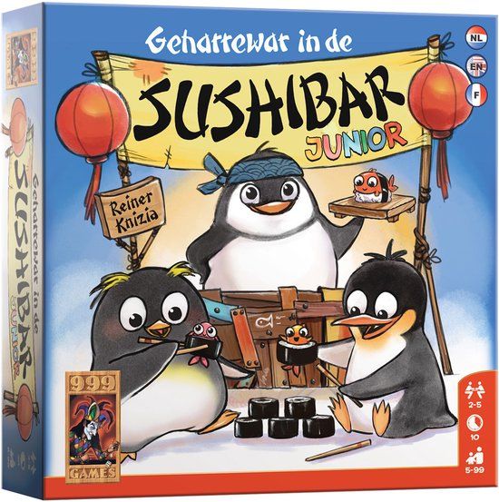 999 Games Geharrewar in de Sushibar Junior - Dobbelspel
