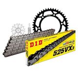Kettingset DID Kettingset staal 525VX3 / 118 klinkslot voor KTM Super Enduro R 950 cc Bj. 2006-2009