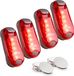 Rood knipperlicht - Klittenband en clip - IPX4