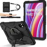 Selected by GSMpunt.nl Xiaomi Redmi Pad Pro / Poco Pad Hoes - Back Cover met Handriem en 360° Kickstand - Zwart
