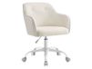 Bureau pivotant réglable beige et blanc