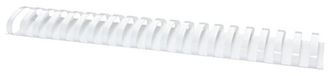 Plastikowe grzbiety do bindowania A4 51mm 50 sztuk biale