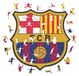 Barcelona Puzzel en bois avec le logo de Barcelona, 250 pièces, niveau de difficulté M, produit durable