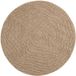 vidaXL - Binnen- en buitentapijt - AGIRA - Naturel - Ø 120 CM - Polyester