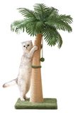 Poteau griffoir chat - 102 cm haut - Sisal - 3 balles suspendues - Style A