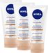 NIVEA Essentials 5in1 BB Crème de jour légère SPF 15 - BB Cream - Jojoba-olie - Hydrate et Camoufle - Crème de jour teintée - Lot économique 3x50 ml