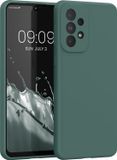 kwmobile telefoonhoesje geschikt voor Samsung Galaxy A33 5G - Hoesje met siliconen coating - Smartphone case in mosgroen
