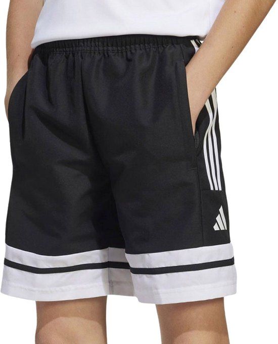 Adidas Squadra 25 Downtime Short Junior - Maat 140 - Zwart/Wit