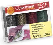 Gütermann Sparkly Naaigaren Set - 4x100m - Goud, Rood