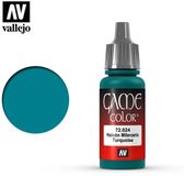 Vallejo Hobbyverf Acrylverf - 72024 Game Color - Turquoise - Acryl - Verf flesje - 18 ml