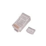WP WPC-MDP-882-6U-R15 RJ45 Transparant Mannelijk Recht Cat6 U/UTP Kabel Connector