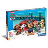 Clementoni Supercolor Paw Patrol Legpuzzel 104 stuk(s) Stripfiguren