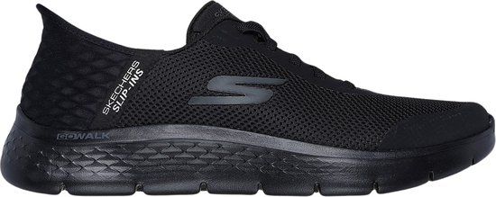 Skechers Go Walk Flex - Hands Up - Heren Instappers - Zwart - Maat 43