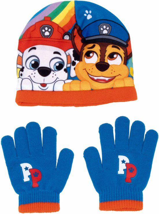 Paw Patrol Friendship Hat and Mittens Set - Blue