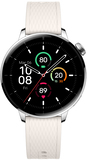 OnePlus Watch 3 43mm Smartwatch - Silver, Titanium, White Band