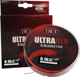 DLT UltraRed-8 Gevlochten Vislijn - 200m - 0.16mm - 11kg - Rood