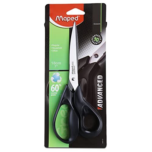 Maped Advanced Greenlogic asymmetrische schaar - 18 cm - zwart