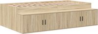 vidaXL Bedframe Sonoma Eiken 90 x 190 cm