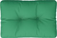 vidaXL - Palletkussen - 60x40x12 cm - stof - groen