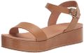 Amazon Essentials Vrouwen Two Band Flatform Sandaal, Cognac, 11 UK