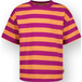 Vingino Girls Basic Stripe Tee T-shirt Aster Pink Taille: 8
