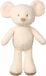 Nattou TEDDY Knuffel - Muis - 34 cm - Ecru