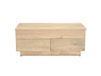 NEXO Table basse relevable rectangulaire bois clair manguier massif L102 cm