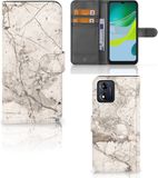 B2Ctelecom Mapje Motorola Moto E13 4G / G13 / G23 Telefoonhoesje - Marmer Beige - Book Case